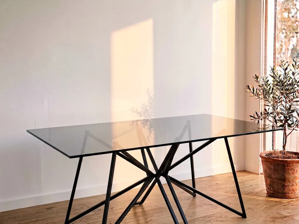 10mm Grey Glass Table Top